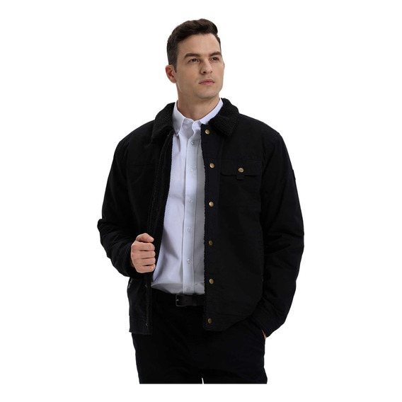 Chaqueta Hombre Micropolar Negro Fashion's Park