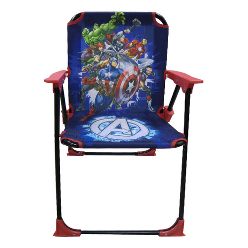 Silla Avengers Plegable Para Playa Color Azul Oscuro