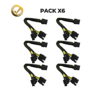 Cable Splitter Pcie 6 A 2x 8 Pin (6+2) Mineria Pack X6