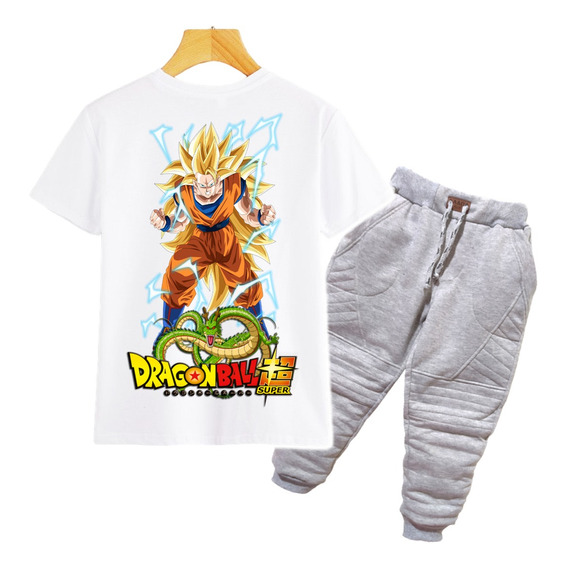 Conjuntos Para Niños De Goku - Camiseta Sublimada
