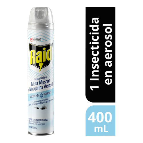 Insecticida En Aerosol Raid Mata Moscas Y Mosquitos 400ml