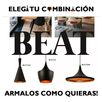 Colgante 3 Luces Moderno Beat Wide Tall Fat Armalo Vos! Led