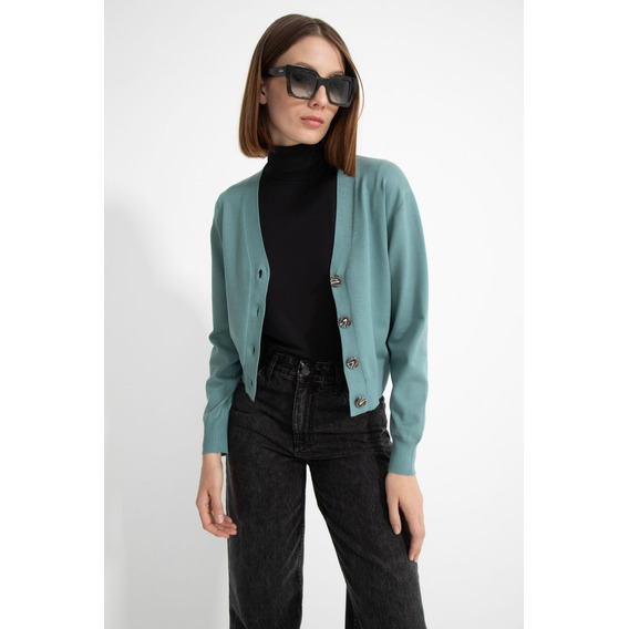 Cardigan Cropped Lisboa Winter Mujer Portsaid