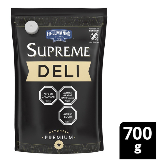 Hellmann's Supreme Mayonesa Deli Doypack 700gr