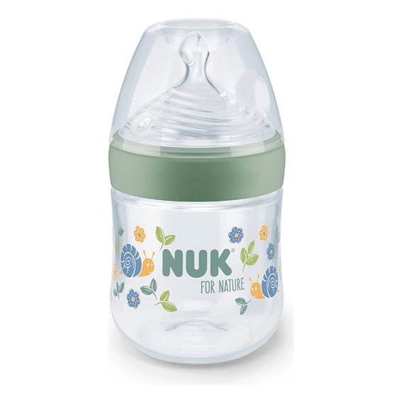 Mamadera Nuk 150ml For Nature Flujo S Verde Mate