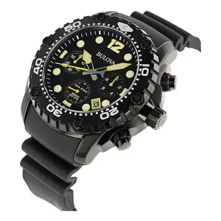 Reloj Hombre Bulova Sea King 98b243 Joyeria Esponda Color De La Malla Negro Color Del Bisel Negro Color Del Fondo Negro