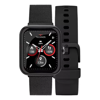 Smartwatch Technos Connect Max C/ 2 Pulseiras Masculino