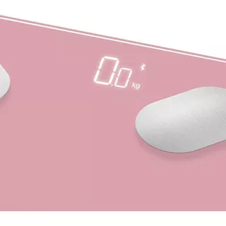 Balança Digital Smart Corporal Bioimpedancia App Rosa