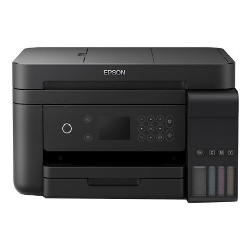 Impresora a color multifunción Epson EcoTank L6171 con wifi negra 220V