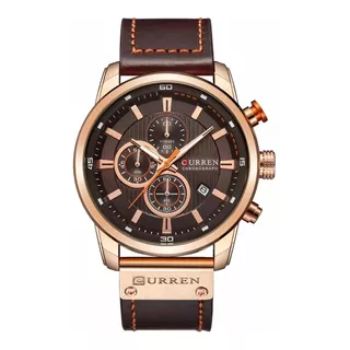 Reloj Hombre Curren 8291 Pulsera Cuero Quartz Resisten Agua