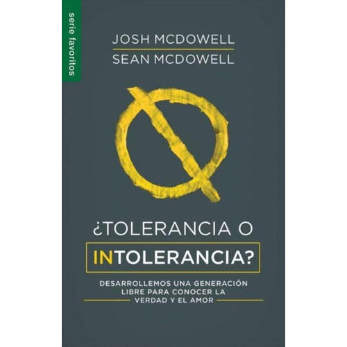 Tolerancia O Intolerancia?, De Josh & Sean Mcdowell. Editorial Unilit, Tapa Blanda En Español, 2022
