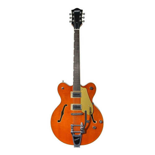 Guitarra eléctrica Gretsch Electromatic G5422TG hollow body/double cutaway de arce laminado orange stain brillante con diapasón de laurel