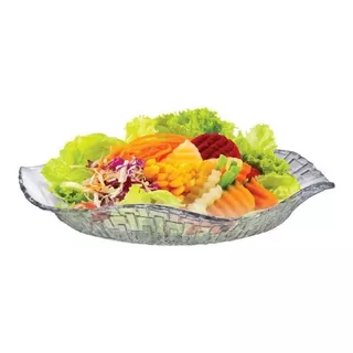 Saladeira De Mesa Fruteira De Vidro Sem Pé Ruvolo Cor Ravena