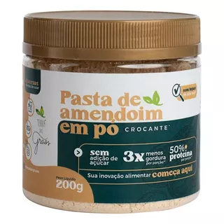 Kit 3 X Pasta Amendoim Em Pó Crocante Terra Dos Grãos 200g
