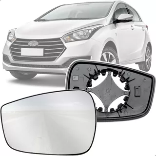 Lente Vidro Base Espelho Retrovisor Hyundai Hb20 2012 A 2019