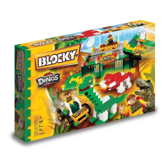 Bloques Blocky 260 Piezas Dinosaurios Encastre 0679