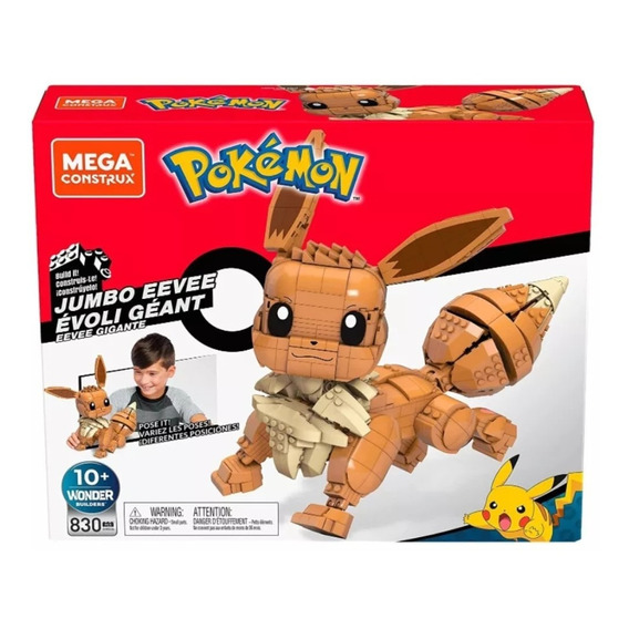 Juguete De Construcción Mega Construx Pokémon Jumbo Eevee