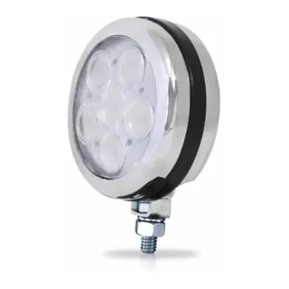 Farol Led 6w Redondo 12/24v Branco