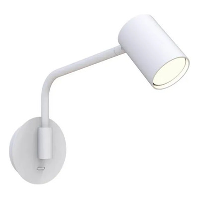 Aplique Francisco Blanco Gu10 Con Switch Premium Blanco