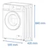 Lavarropas lavadora James 1008 Slim frontal color rojo