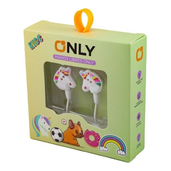 Auricular Infantil Manos Libres Only Mod35 Mini Plug 3,5mm Color Unicornio