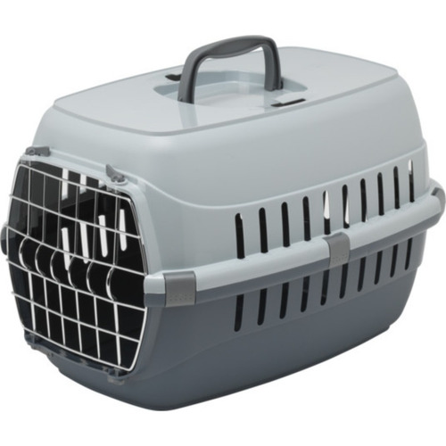 Transportadora Perros Gatos Conejos Hurones 48 X 32 X 30 Color Gris