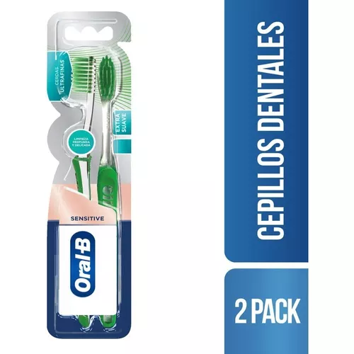 Cepillos De Dientes Oral-B Whitening Therapy Purification Cerdas Ultrafinas  con Carbón