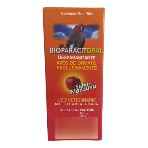 Bioparacit Oral 20 Ml Marvell Aves Ornato Sabor Manzanana
