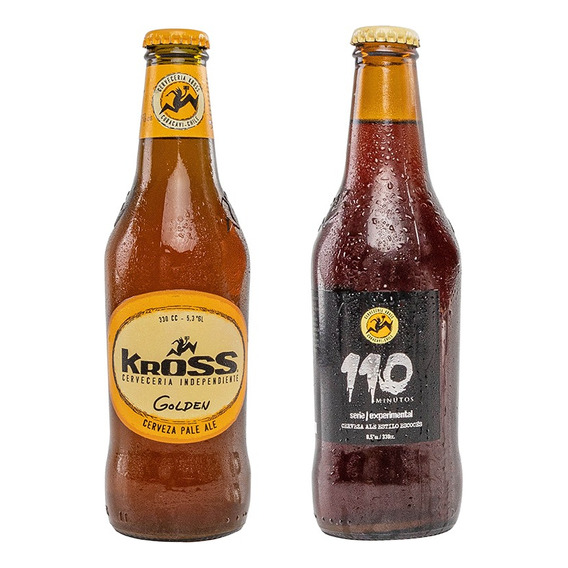 Pack 12 Cerveza Artesanal Mix Kross Golden-k110 330cc Botel