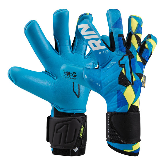 Guante De Portero Rinat Meta Tactik Alpha Azul Amarillo Ad