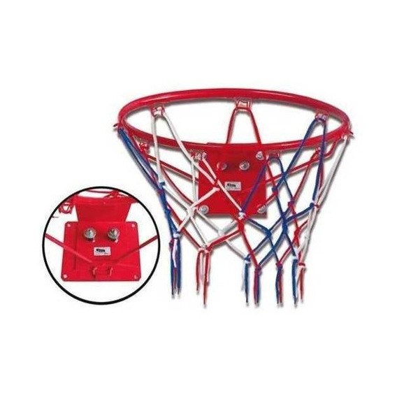 Exahome aro de basquet 2 resortes Nº 7 y red reforzado