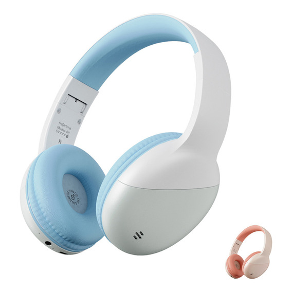 Auriculares Fingertime P8 Bluetooth Recargable Usb Aux Tf Color Azul