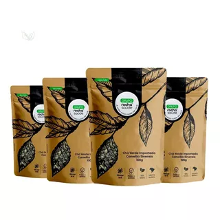 Kit 4 Pct Chá Verde Importado  Camellia Sinensis - 100g