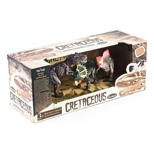 Dinosaurios Sorpresa Cretaceous Set X 3 Chicos