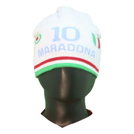 Gorro De Lana Reversible De Futbol Maradona Napoli