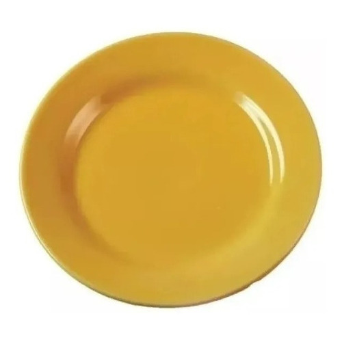 Plato Postre 18 Cm Biona Linea Donna Ceramica Colores X6u Color Amarillo mostaza