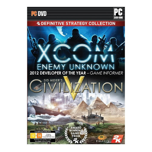 Juego de PC Xcom Enemy Unknown y Sid Meyer's Civilization 5
