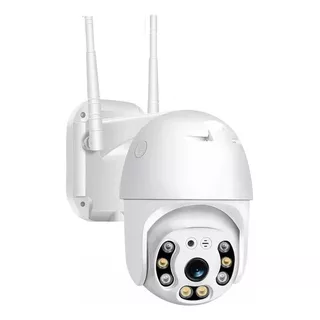 Smart Camara Ip Wifi Alarma Exterior Anti Agua Ip66 / 221019 Color Blanco-221030