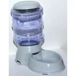 Comedero Automático Perro Gato Dispensador De Croqueta 3.8 L Color Gris