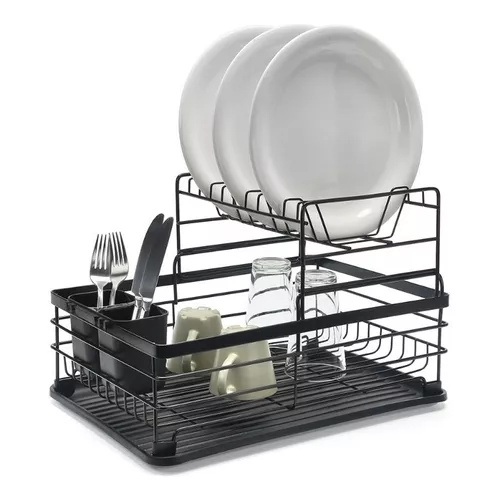 Escurridor de platos trastes cubiertos secador accesorios de cocina 2 Tier  NUEVO