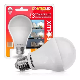 Lâmpada Controled Bivolt 3 Tons 6500k Ourolux Cor Da Luz Branco-frio 110v/220v