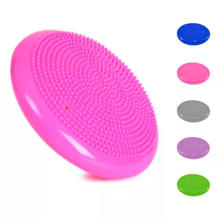 Disco Plataforma De Equilibrio Bosu 32cm Con Inflador Color Rosa