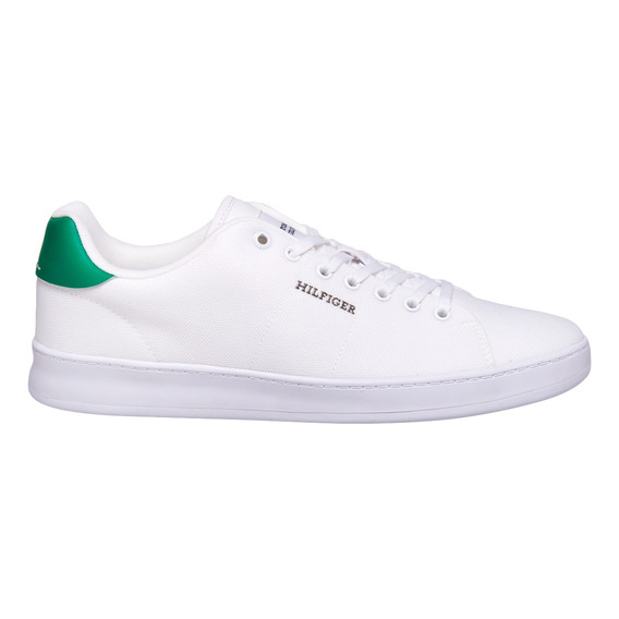 Tenis Tommy Hilfiger Para Hombre Fm0fm04967 Color Verde Diseño De La Tela Liso Talla 27.5 Mx