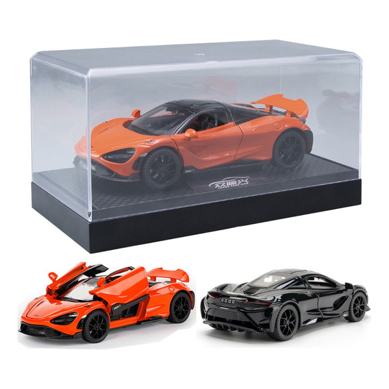 Mclaren 765lt Miniatura Metal Coche Con Expositor Acrílico