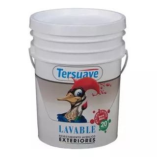 Latex Exterior Lavable Blanco Y Colores  Tersuave 20l Dimens