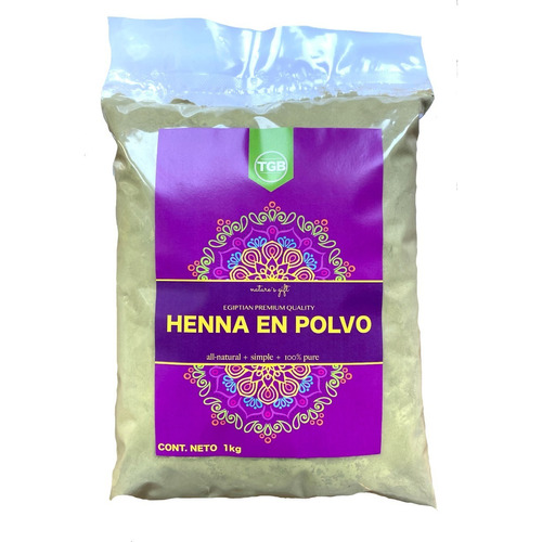  Henna En Polvo 1 Kilo 100% Natural Premium Incluye Tono Cobrizo