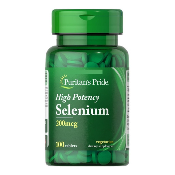 Selenio 200mcg 100 Tabletas Vegan Puritan's Pride / Yoursups Sabor Natural