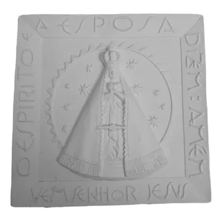 Nossa Senhora Aparecida Nicho Basílica Gesso Cru P/decorar