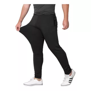 Calça Moletom Masculina Jogger Lycra Moletinho Elastano