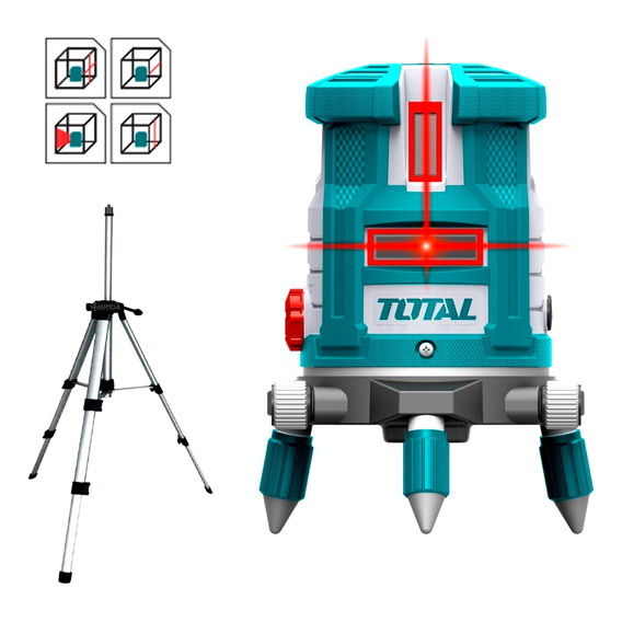 Nivel Laser Autonivelante Total 5 Líneas + Trípode